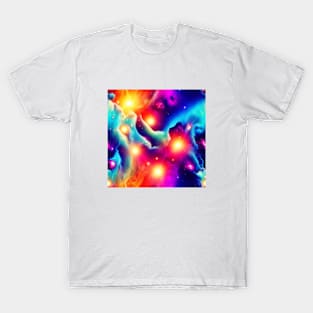 patterned design abstract of space galaxy T-Shirt